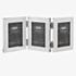 Shudehill Plain Silver Triple Folding Photo Frame 24103