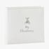 White Suede Teddy Christening Photo Album 79510