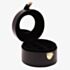 Sophia Black Round Leather Jewellery Box SP3341B