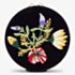 WOLF Zoe Travel Round Indigo Floral Jewellery Box 393216
