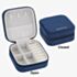 Navy Square Velvet Jewellery Box 359996