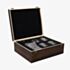 Harvey Makin Four Whiskey Glasses & Decanter Set In Wooden Box Glassware HM2270