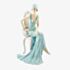 Juliana 'Broadway Belles' Sitting On Chair - Teal Figurine 58378
