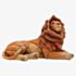 Plastic Sitting Lion Figurine NC1313
