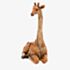 Plastic Sitting Giraffe Figurine NC1312