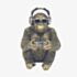 Animals With Attitude Gorilla Gamer Ornament LP76450