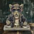 Animals With Attitude Frenchie Dj Ornament LP60505A