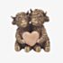 Hughie Highland Cows Love Heart Ornament LP74102A