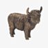 Reflections Bronzed Highland Cow Ornament LP72550A