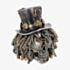 Steampunk Slash Skull Ornament 357161