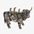 Steampunk Highland Cow Ornament 357162