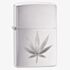 Zippo Leaf Design Brushed Chrome Lighter 29587-000002