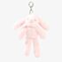 Katie The Bunny Pink Plush Keyring SOF145