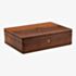 WOLF Brogue 10 Piece Burnished Brown Watch Box 441006