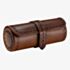 WOLF Brogue Triple Burnished Brown Watch Roll 443306