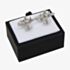 Equilibrium Silver Plated Aeroplane Cufflinks 69652