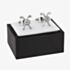 Equilibrium Silver Plated Golf Cufflinks 279764