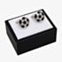 Equilibrium Silver Plated Football Cufflinks 69650