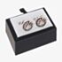 Equilibrium Silver Plated Darts Cufflinks 359591