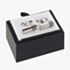 Equilibrium Silver Plated Four Stripe Cufflinks 359593