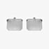 Sterling Silver Cut Corner Rectangular Engraveable Cufflinks 70-7018