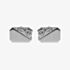 Sterling Silver Engraved Cut Corner Rectangular Engraveable Cufflinks 70-6012