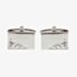Rectangular Engraved Leaf Design Engraveable Cufflinks 90-9008