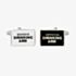 Drinking Arm Black and White Cufflinks 90-1332
