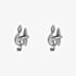 Treble Clef Crystal Cufflinks 90-1015