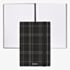 BOSS Checkered Black Lined A5 Notebook HNH624AL
