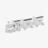 Silver Plated Mini Train Tooth And Curl Set Gift 57100