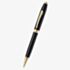 Cross Foundry Glossy Black Lacquer & Gold Ballpoint Pen AT0812-2