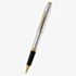 Cross Foundry Polished Chrome & Gold Rollerball Pen AT0815-3