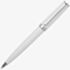 BOSS Gear Icon White & Chrome Plated Ballpoint Pen HSN2544G