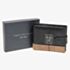 Equilibrium Mens Two Tone Black and Tan Leather Wallet 209911