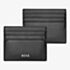 BOSS Classic Smooth Black Card Holder Wallet HLC403A