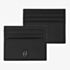 BOSS Double B Saffiano Black Card Holder Wallet HLC526A
