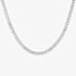 Pre-Owned Platinum 20.00ct Princess Cut Diamond Flexible Graduated 18 Inch Tennis Necklace 41041246