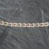 Pre-Owned 9ct Three Colour Gold Fancy 'V' Pattern Link 16 Inch Collarette Chain 41041438