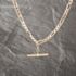 Pre-Owned Vintage 9ct Rose Gold Albert Chain 20 Inch T-Bar Figaro Chain 41041716