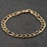 Pre-Owned 9ct Yellow Gold 8.5 Inch Figaro Chain Bracelet 41081315