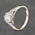 Pre-Owned 9ct Yellow Gold Cubic Zirconia Shoulder Set Solitaire Ring 41102584