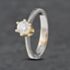 Pre-Owned 14ct Two Colour Gold Cubic Zirconia Solitaire Ring 41102608