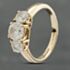 Pre-Owned 14ct Yellow Gold Cubic Zirconia Three Stone Ring 41102719