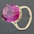 Pre-Owned Vintage 9ct Yellow Gold Synthetic Stone Large Oval Dress Ring 41102772