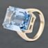 Pre-Owned Vintage 9ct Yellow Gold Synthetic Stone Large Oblong Dress Ring 41102775