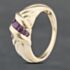 Pre-Owned 14ct Yellow Gold Ruby Twist Shoulders Design Five Stone Ring 41102784