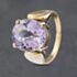 Pre-Owned 9ct Yellow Gold Amethyst Large Oval Dress Ring 41102922