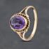 Pre-Owned 9ct Yellow Gold Colour Change Synthetic Sapphire Dress Ring 41102923