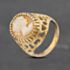 Pre-Owned Vintage 9ct Yellow Gold Cameo Oval Dress Ring 41103029